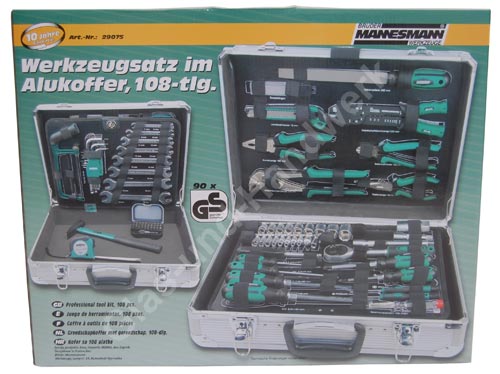 MANNESMANN WERKZEUGKOFFER 108 tlg + SCHRAUBENDREHER SET